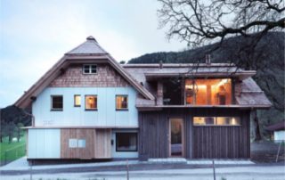 Alpines Öko Design fibreC Glasfaserbeton Sonnenschutz von Chalet Alpenrose