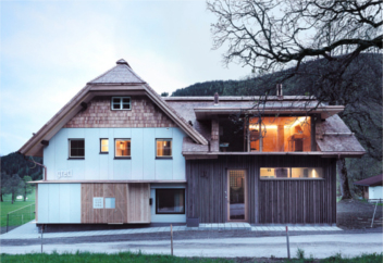 Alpines Öko Design fibreC Glasfaserbeton Sonnenschutz von Chalet Alpenrose