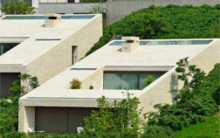 Bauhausvilla mit Naturstein Architekturstile hochwertiger Baustoff Maxberg Kalkstein von SSG Solnhofen Stone Group