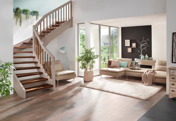 Holztreppen-Klassiker als Lebensretter Buchertreppe Brandschutz F30 von Treppenmeister